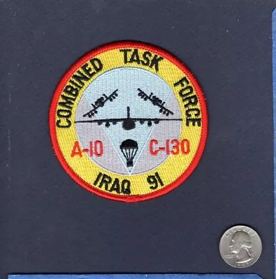 Task Force A-10 Thunderbolt C-130 Hercules DESERT STORM USAF ANG Squadron Patch • $7.99