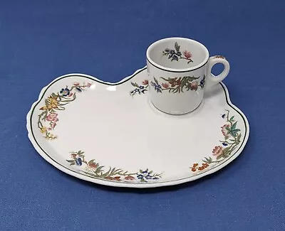 1930s Matson Line Biscuit Plate & Cup In  Bombay  Pattern Used On MARIPOSA Class • $95