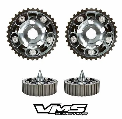 Vms Racing Cam Gears + Bolts Spikes Gunmetal For Honda Acura B18a B18b B20b B20z • $124.95