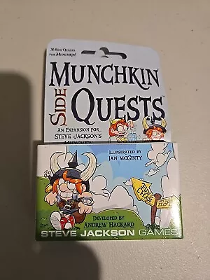 SJG4264 Munchkin: Side Quests - 30 Card Expansion - 1st Edition - Factory Sealed • $13