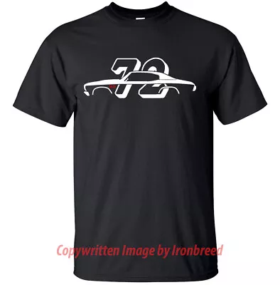 1972 CHEVELLE SS T-Shirt Muscle Car Silhouette 72 350 396 402 LS5 LS6 454 • $19.46