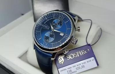 Men's Watch Chronograph SOSPIRO Swiss Made Mod.impero Glass Sapphire Case • $233.19