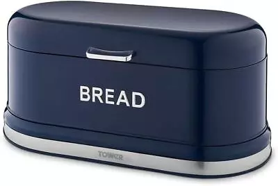 Tower T826170MNB Belle Bread Bin Midnight Blue • £24.99