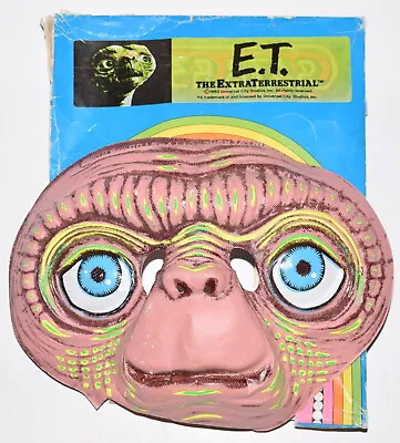 Vintage 1982 E.T. Super Star Halloween Costume Mask W/ Partial Box ET • $49.99