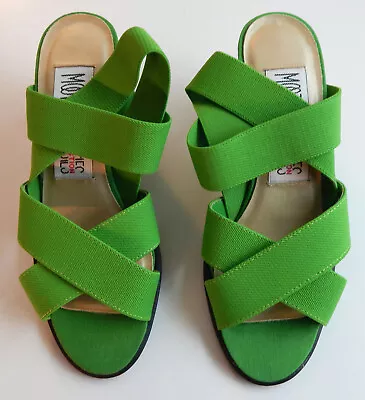 Mootsies Tootsies Green Criss Cross Strap Sandals - New Size 6 1/2M • $25