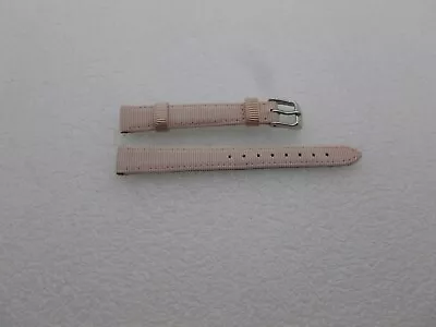 Genuine Michele 12mm  Baby Pink Grosgrain  Watch Band Strap Pre-Owned • $14.77