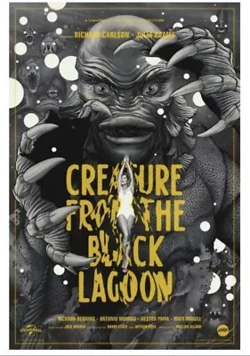 Mondo Creature From The Black Lagoon Silver Screen Variant Martin Ansin Poster • $174.95