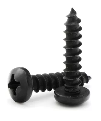 #8 Sheet Metal Screws Black Oxide Stainless Steel Phillips Pan Head Select Size • $20