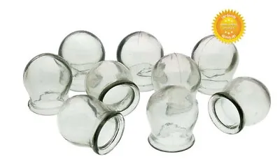 12 Pcs Health Medical Massage Jars USSR Soviet Glass Fire Cupping Cups Vintage • $39.90