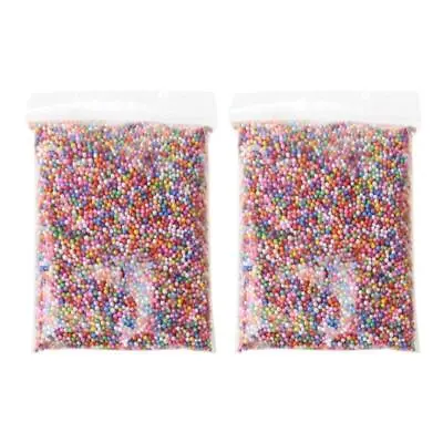 $7.29 • Buy Colorful Styrofoam Mini Foam Ball Small Beads For Slime DIY Art Craft Decoration