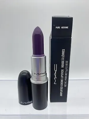 BNIB Mac Pure Heroine Amplified Purple Lipstick Limited Edition W/receipt • $39.99