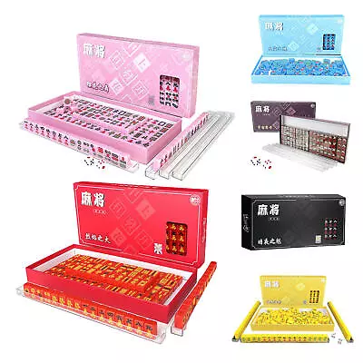 Mini Small Mahjong Dormitory Outdoor Portable Hand Rub Small Travel Mahjong Set • $49.65