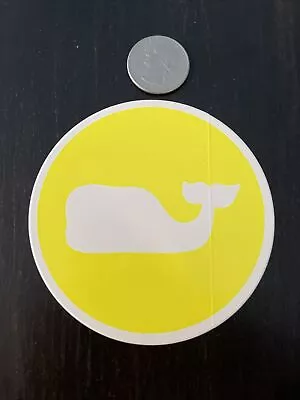 New Vineyard Vines Yellow Dot Whale Sticker Stanley Yeti Car Decal • $2.80