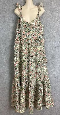 Petal & Pup Womens BOHO Design Floral Ruffle Empire Layer Maxi Dress 16/XL (636) • $26.25