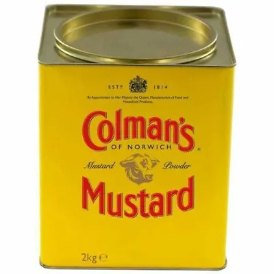 2 Colman's Mustard Tins LARGE • £12