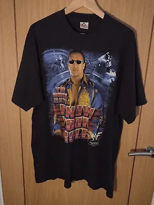 £135 • Buy Vintage 2000 The Rock Says Know Your Role  Just Bring It  WWE/WWF T-shirt  XL