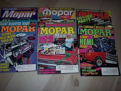 Lot Of 6 Mopar Muscle & Restoration Magazine Lot 1991-2002 A1 • $14.99