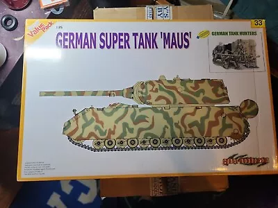 Cyber Hobby 1:35 German Super Tank Maus #33 German Tank Hunters Model Kit Opened • $69.99