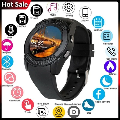 $25.24 • Buy Smart Watch 3D Screen Bluetooth Call Fitness Tracker Men Women Kids Waterproof