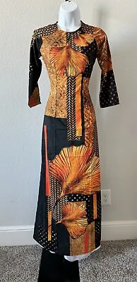 XL- Pre-made- Ao Dai ONLY  3D Vietnamese Traditional-  Brown • $23