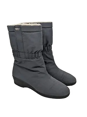 £24.99 • Buy Rohde Roflex Sympatex Mid Calf Boots Faux Fur Lined Grey UK6-EU39.5