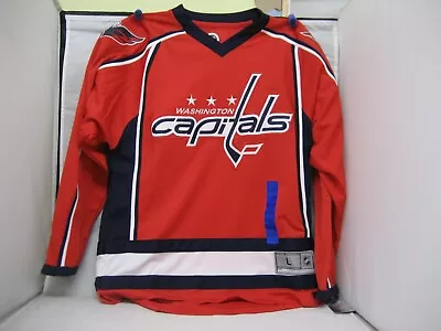 NWT Youth Large  (14/16) Washington Capitals Jersey Stitched NHL New  • $16.99