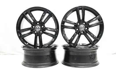 Setof4 OEM 18  Volkswagen Passat 2012-2015 Wheels/Rims Gloss Black + Center Cap • $667.84