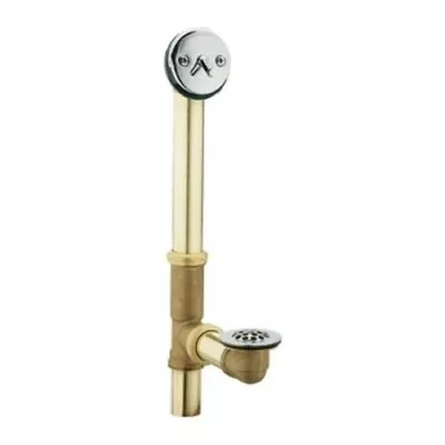 Moen Brass Tub Drain With Trip Lever / Polished Chrome / 90410 • $79.99