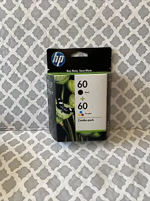 HP 60 Black Tri-Color Combo Pack Inkjet Printer Cartridges Exp 2/2012 NIP SEALED • $14.95