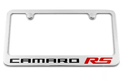 Camaro RS Engraved Chrome Plated License Plate Frame Made In USA • $33.95