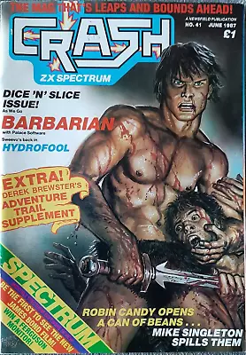 CRASH - Sinclair ZX Spectrum Magazine - Issue # 41 - June 1987 - RARE • £5.99