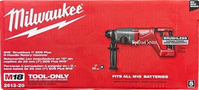 Milwaukee 2613-20 M18 Brushless 1 Inch SDS Plus D-Handle Rotary Hammer Drill • $177.95