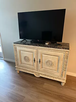 Antique White Cabinet With Granite Top • $250