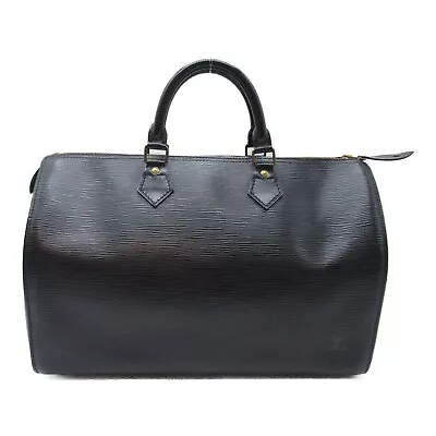 LOUIS VUITTON Speedy 35 Hand Bag M42992 Epi Leather Noir Used LV • $744