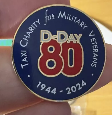 D-Day 80 Commemorative Badge  To Support The Taxi Charity For Military Veterans • £5