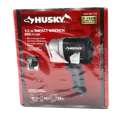 Husky H4480 1/2  Impact Wrench 800Ft LBS - Black • $49.99