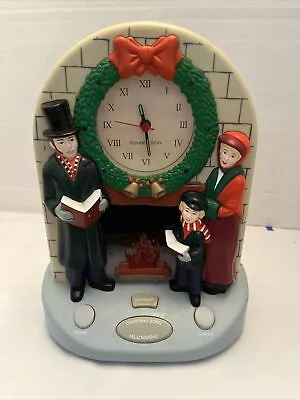 Charles Dickens Carolers Light Up English & Spanish Musical Christmas Clock • $32