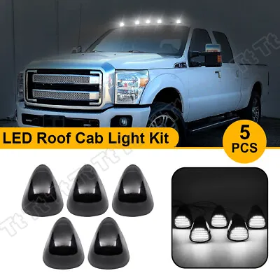 White LED Cab Roof Marker Running Lights For 1999-2016 Ford F250 F350 Super Duty • $59.39
