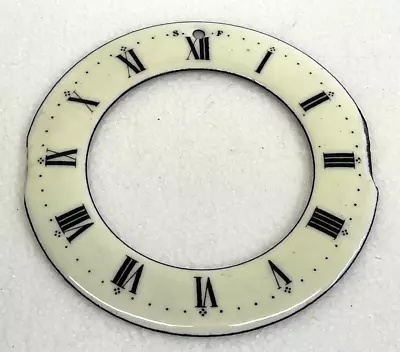 Antique Mantel Clock Open Escapement Movement Outer Porcelain Dial • $14.95