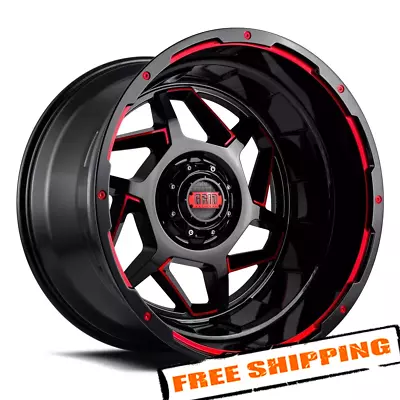 Grid Wheels 17x9 0 6x135/139.7 108.00 GD14 Gloss Black W/ Red Accents Wheel • $326.63