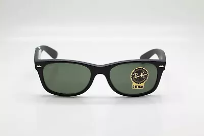 Ray-Ban New Wayfarer Classic Matte Black Polarized Sunglasses RB2132-52-18-145 • $104