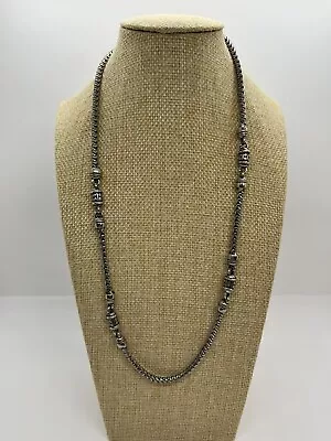 24” SS Unisex Bali Style Station Magnetic Closure  Woven Necklace Easy ON/OFF • $15.99