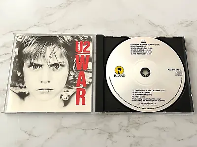 U2 War CD EARLY PRESS! SILVER DISC Island 422-811 148-2 Bono New Years Day RARE • $15.99