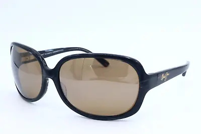 Maui Jim Rainbow Falls MJ 225-02 Women's Sunglasses Pearl Black Brown *JAPAN • $149.98