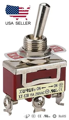 Heavy Duty Spdt On-on Toggle Switch 20a 125v 15a 250v Screw Terminals (12b) • $4.95