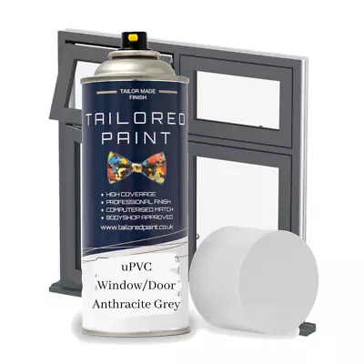 UPVC Aerosol Spray Paint Anthracite Grey Windows Doors Plastic Cladding Fascia • £79.90