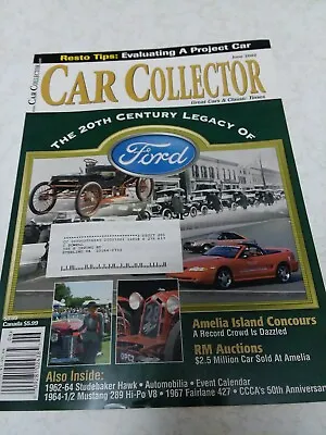 Car Collector & Car Classics JUNE 2002 62 STUDEBAKER HAWK 64 MUSTANG 289 HI-PO  • $12