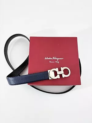 £157.01 • Buy Salvatore Ferragamo Black Leather Belt