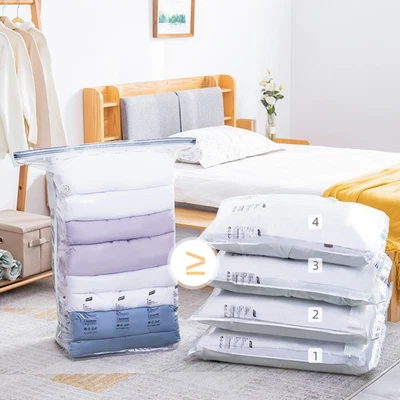 $12.74 • Buy Vacuum Storage Bags Travel Space Saver Garment Seal Clothes Compression  Pouch -