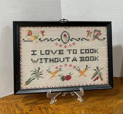 Vintage Kitchen Needlepoint • $20